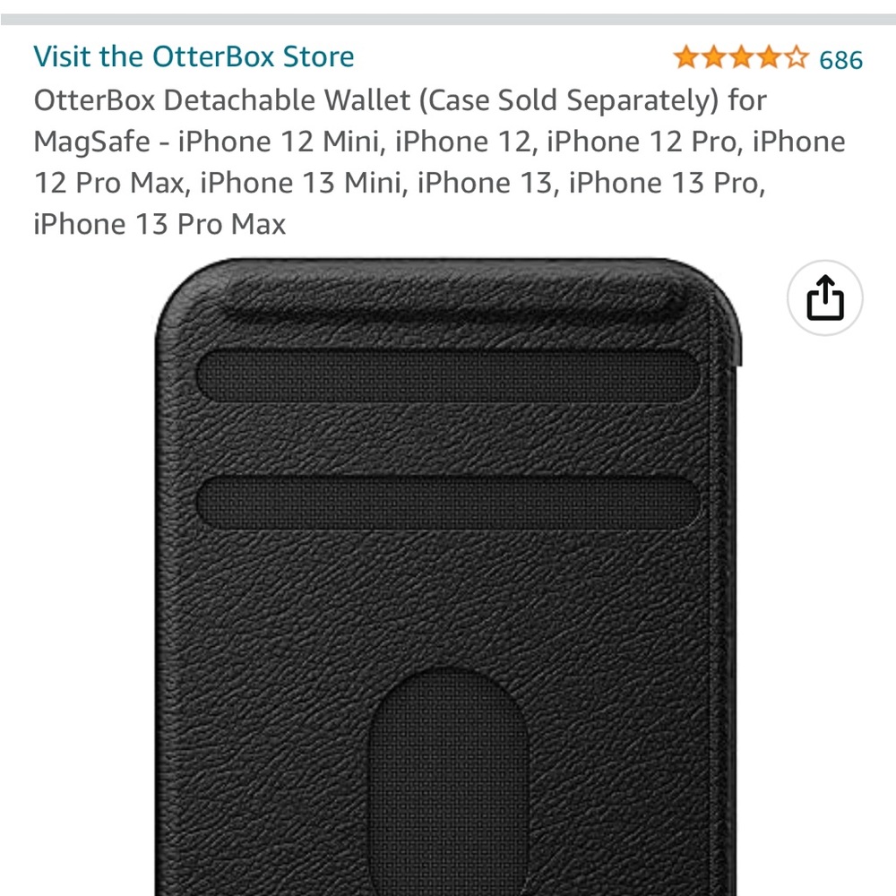 Detachable OtterBox wallet